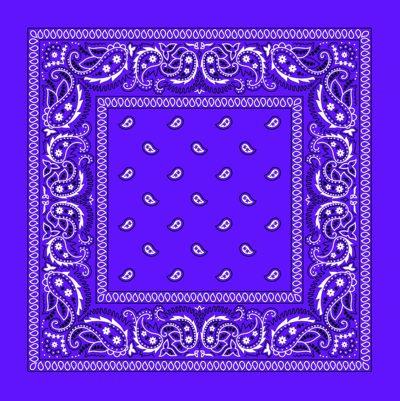 Purple Paisley Bandana: Purple Paisley Bandana