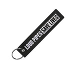 Motorcycle Key Chain - Loud Pipes Save Lives: Dimensions: 4