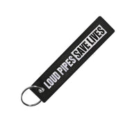 Motorcycle Key Chain - Loud Pipes Save Lives: Dimensions: 4