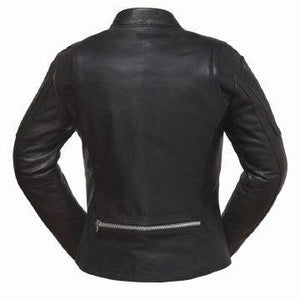 Eagle Leather Ladies Warrior Princess Jacket: Light aniline cowhideAsymmetrical scooter style jacket with military stripes pa