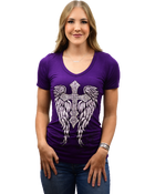Women's Warrior Angel Purple Shirt