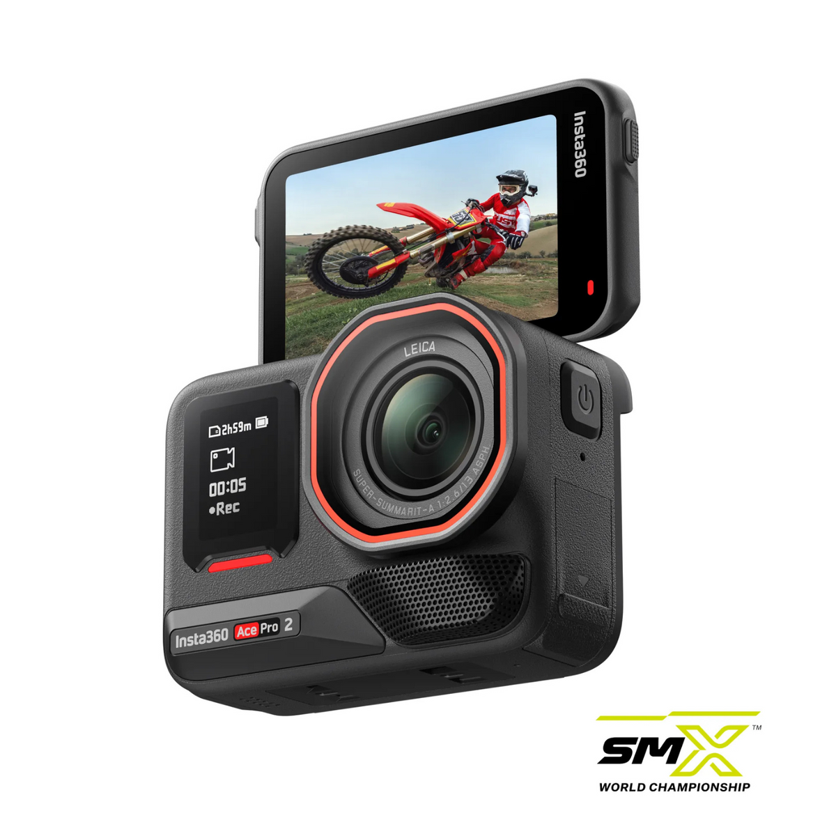 Insta360 Ace Pro 2 SMX Bundle camera and included accessories, product view