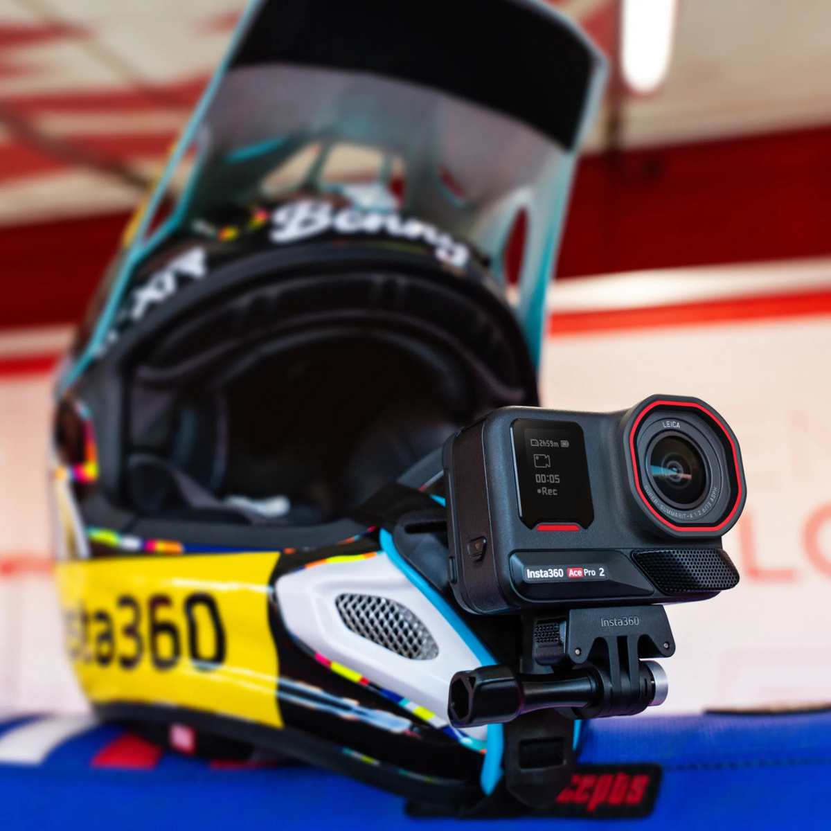 Insta360 Ace Pro 2 SMX Bundle camera view during off-road riding