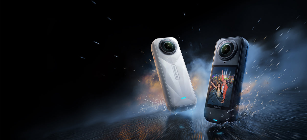 Insta360 X5 360 action camera, manufacturer hero view