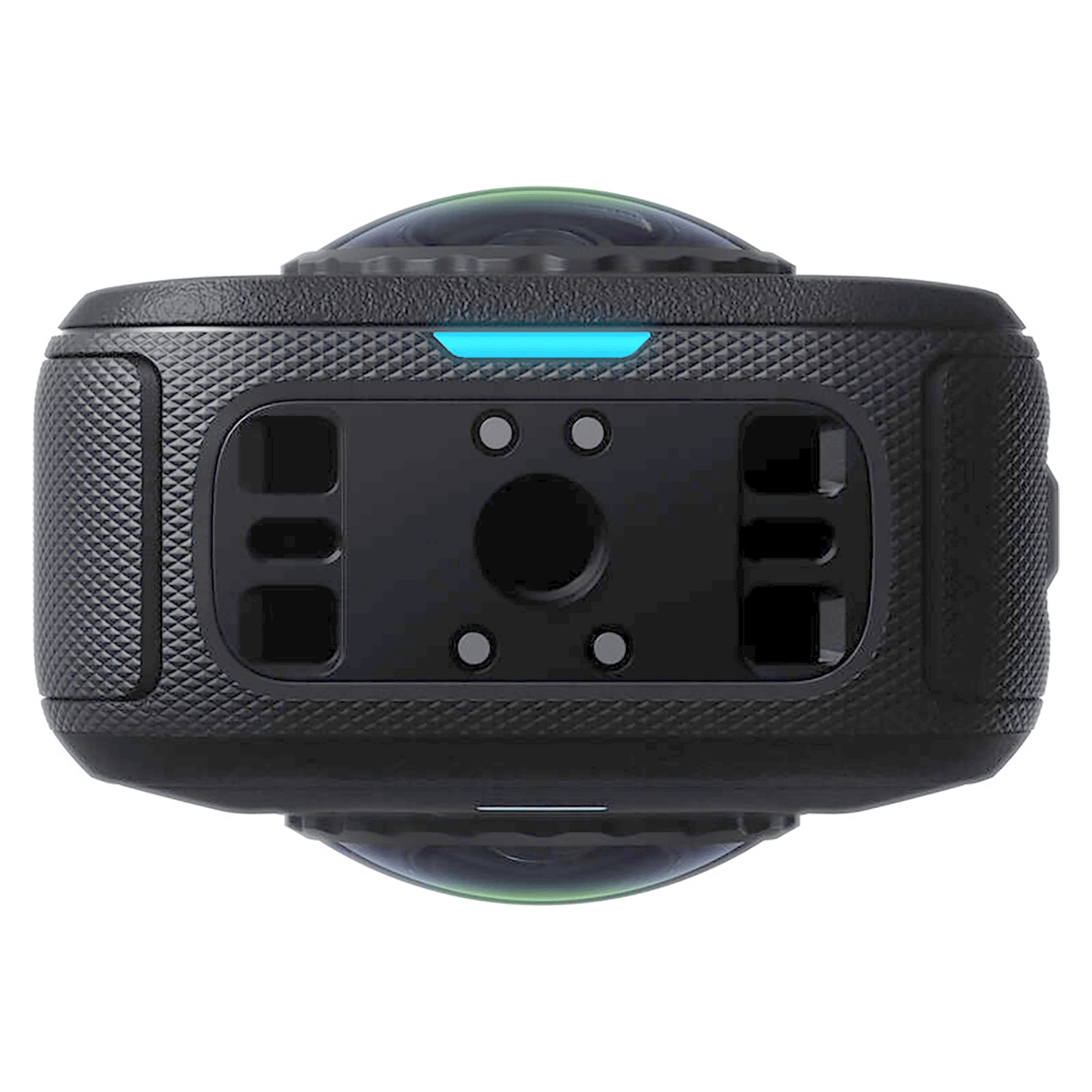 Insta360 X6 Pro Motorcycle Bundle, black camera, bottom mounting interface