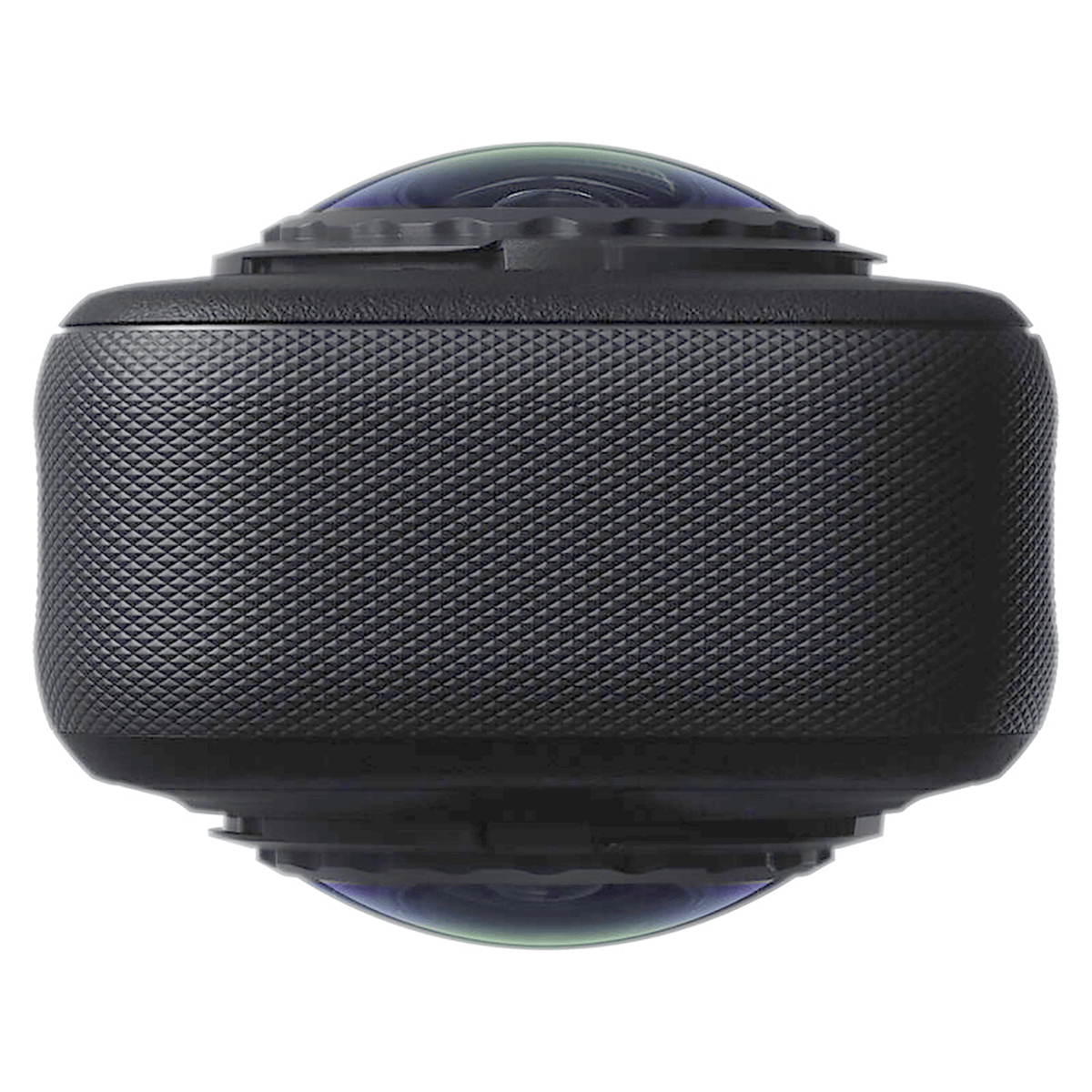 Insta360 X6 Pro Motorcycle Bundle, black camera, top lens view