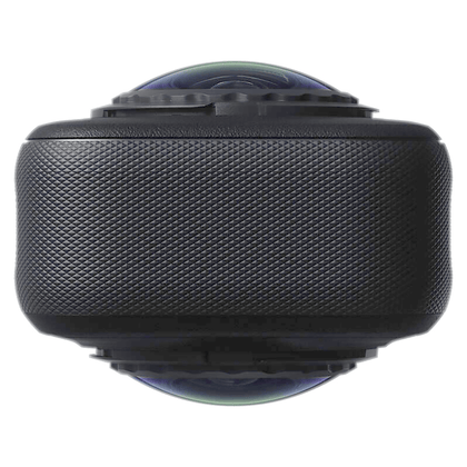 Insta360 X6 Pro Motorcycle Bundle, black camera, top lens view