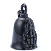 Motorcycle Bell - Black Middle Finger