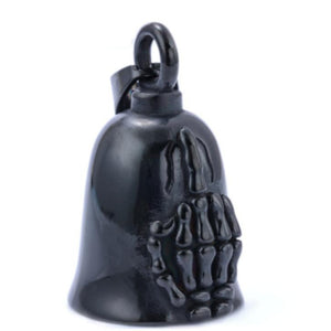 Motorcycle Bell - Black Middle Finger
