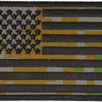 US Flag Camo Patch 3x2