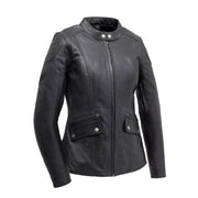 Women's Jewel Leather Jacket: The Jewel is both simplistic and has great details at the same time