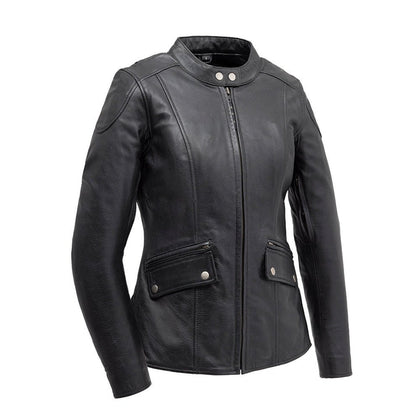 Women's Jewel Leather Jacket: The Jewel is both simplistic and has great details at the same time