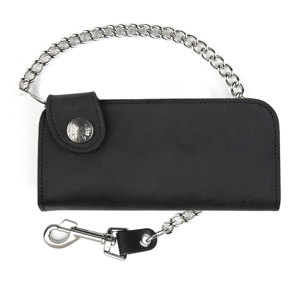 USA-Made Indian Side Snap Chain Wallet