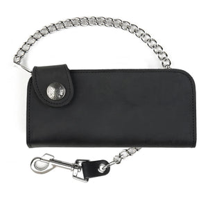 USA-Made Indian Side Snap Chain Wallet