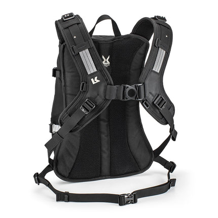 Kriega R20 Backpack in Black, rear harness view