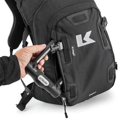 Kriega R20 Backpack, side and front pocket detail