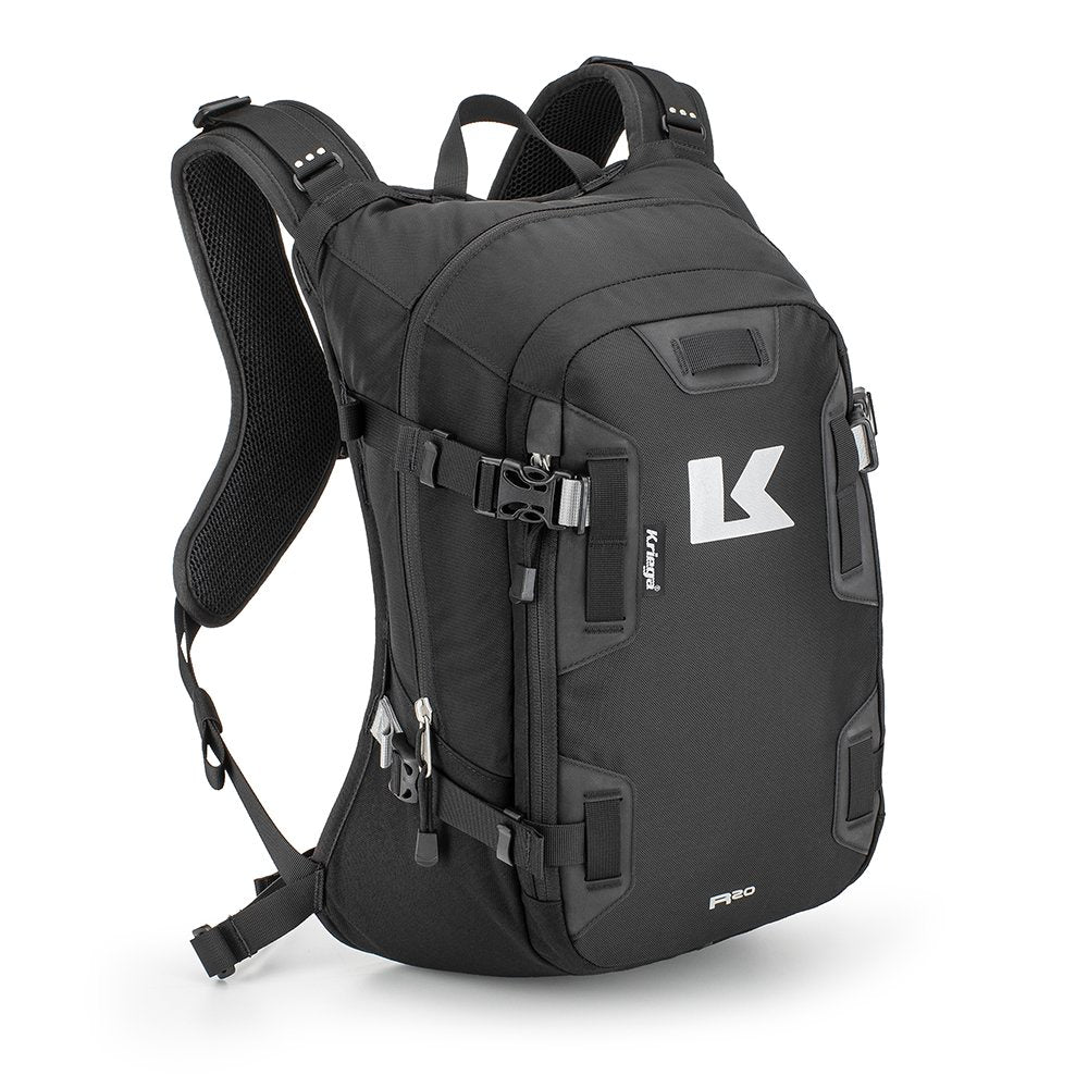 Kriega R20 Backpack in Black, front view