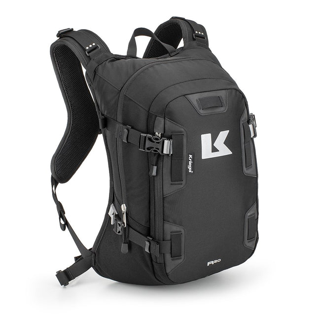 Kriega R20 Backpack in Black, front view