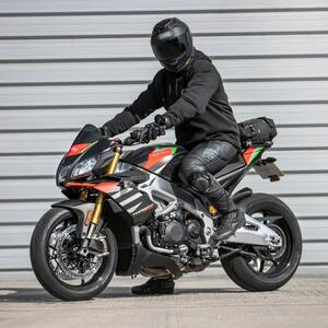Kriega US 10 Drypack mounted on a sport motorcycle