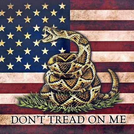 Tin - Don't tread on Me American Flag