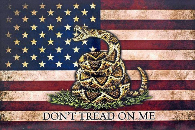 Tin - Don't tread on Me American Flag