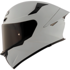 KYT TT-Revo solid full face helmet in ASP Gray, left side view
