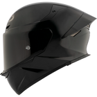 KYT TT-Revo solid full face helmet in Gloss Black, left side view