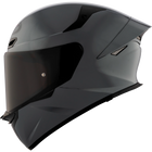 KYT TT-Revo solid full face helmet in Gloss Gray, left side view