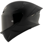 KYT TT-Revo solid full face helmet in Matte Black, left side view