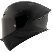 KYT TT-Revo solid full face helmet in Matte Black, left side view