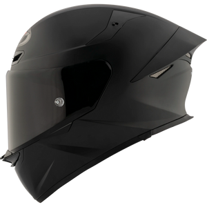 KYT TT-Revo solid full face helmet in Matte Black, left side view