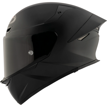 KYT TT-Revo solid full face helmet in Matte Black, left side view