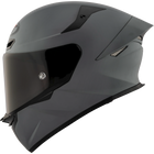 KYT TT-Revo solid full face helmet in Matte Gray, left side view