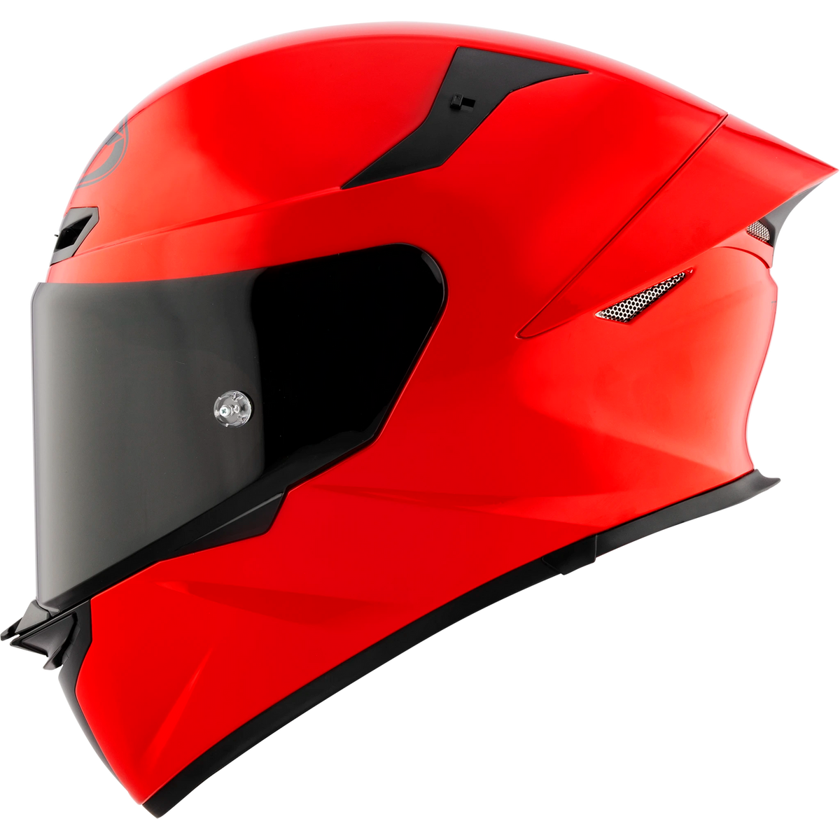 KYT TT-Revo solid full face helmet in Red, left side view