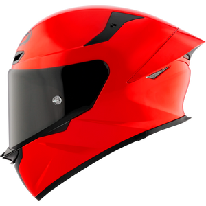 KYT TT-Revo solid full face helmet in Red, left side view