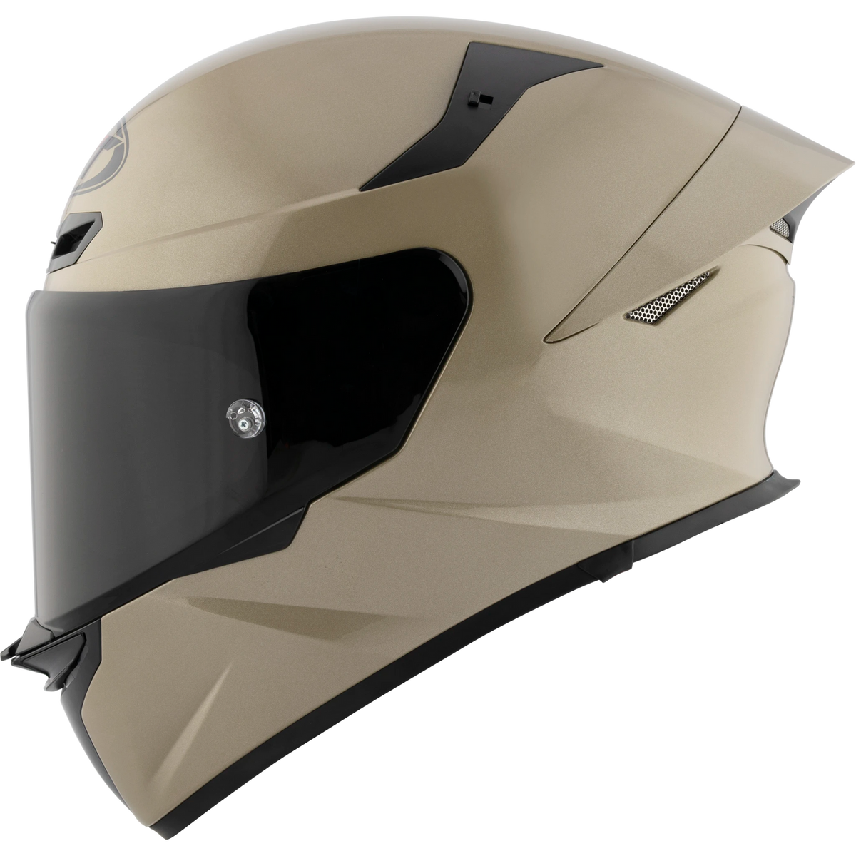 KYT TT-Revo solid full face helmet in Sand, left side view