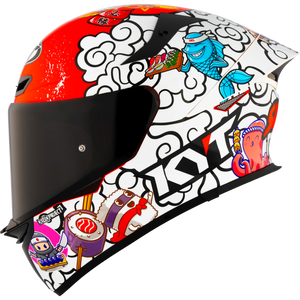 KYT TT-REVO Special Editions Sushi Time helmet, left side view