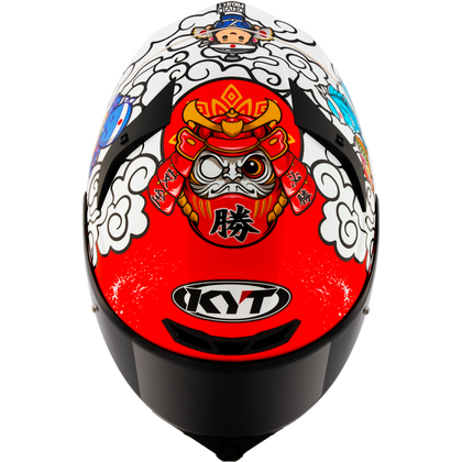 KYT TT-REVO Special Editions Sushi Time helmet, top view