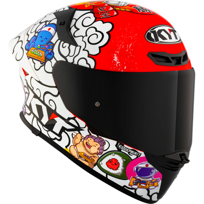 KYT TT-REVO Special Editions Sushi Time helmet, front right quarter view