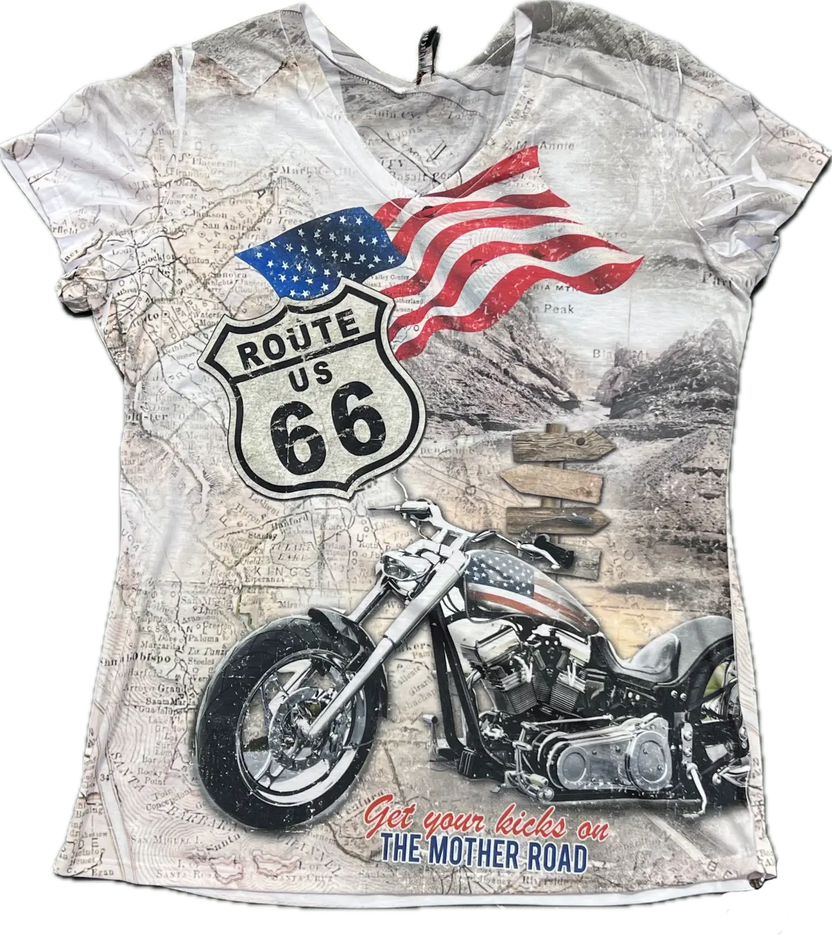 Ladies' Checker Bike SS Shirt