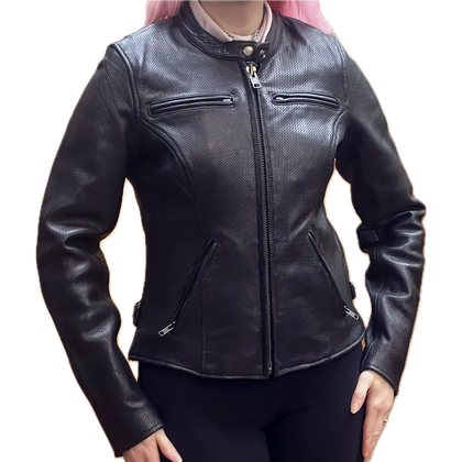 His and Hers Perforated Leather Jacket Bundle