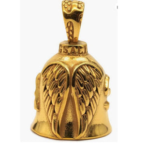 Motorcycle Bell - Golden Angel Wings