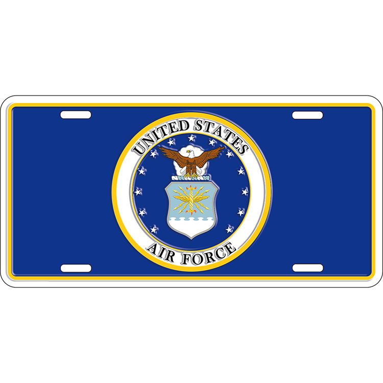 Lic-USAF Emblem: 6-Inch by 12-Inch