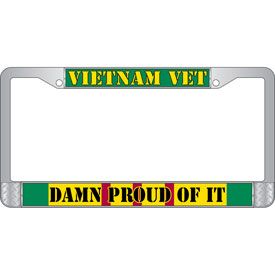 License Frame Vietnam Veteran