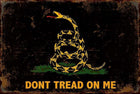 Tin - Black Background Don't Tread On Me