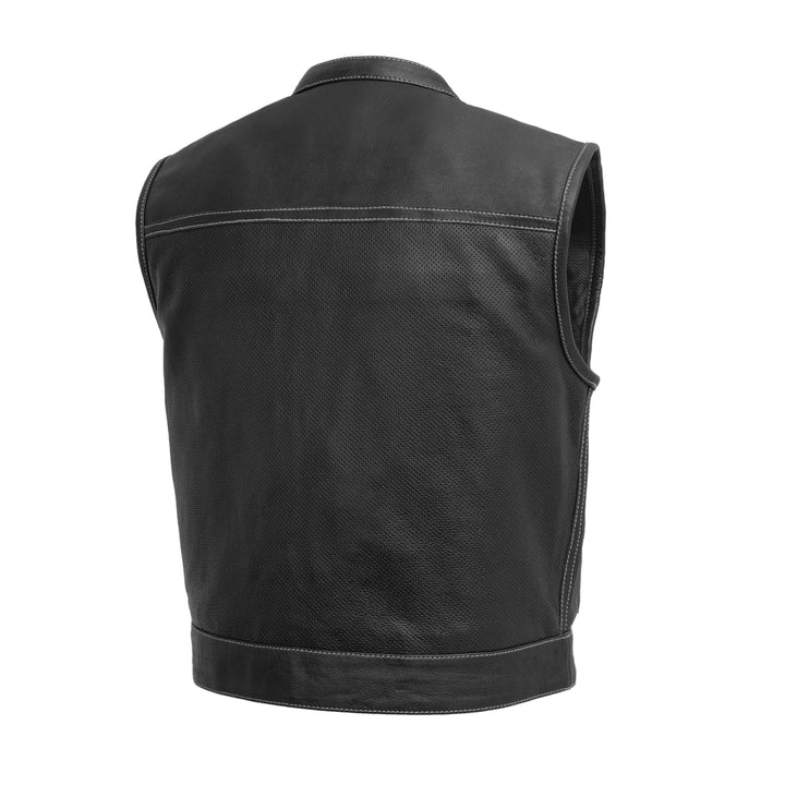 Men's Low Rider Perforated Leather Motorcycle Vest