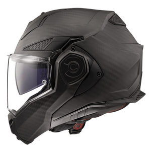 LS2 Advant X Carbon in Matte Woven Carbon - left side profile