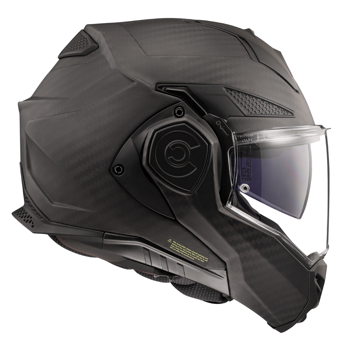 LS2 Advant X Carbon in Matte Woven Carbon - right side profile