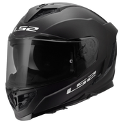 LS2 Assault III Solid Matte Black front three-quarter view