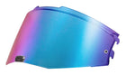 LS2 Advant II dark rainbow iridium outer face shield